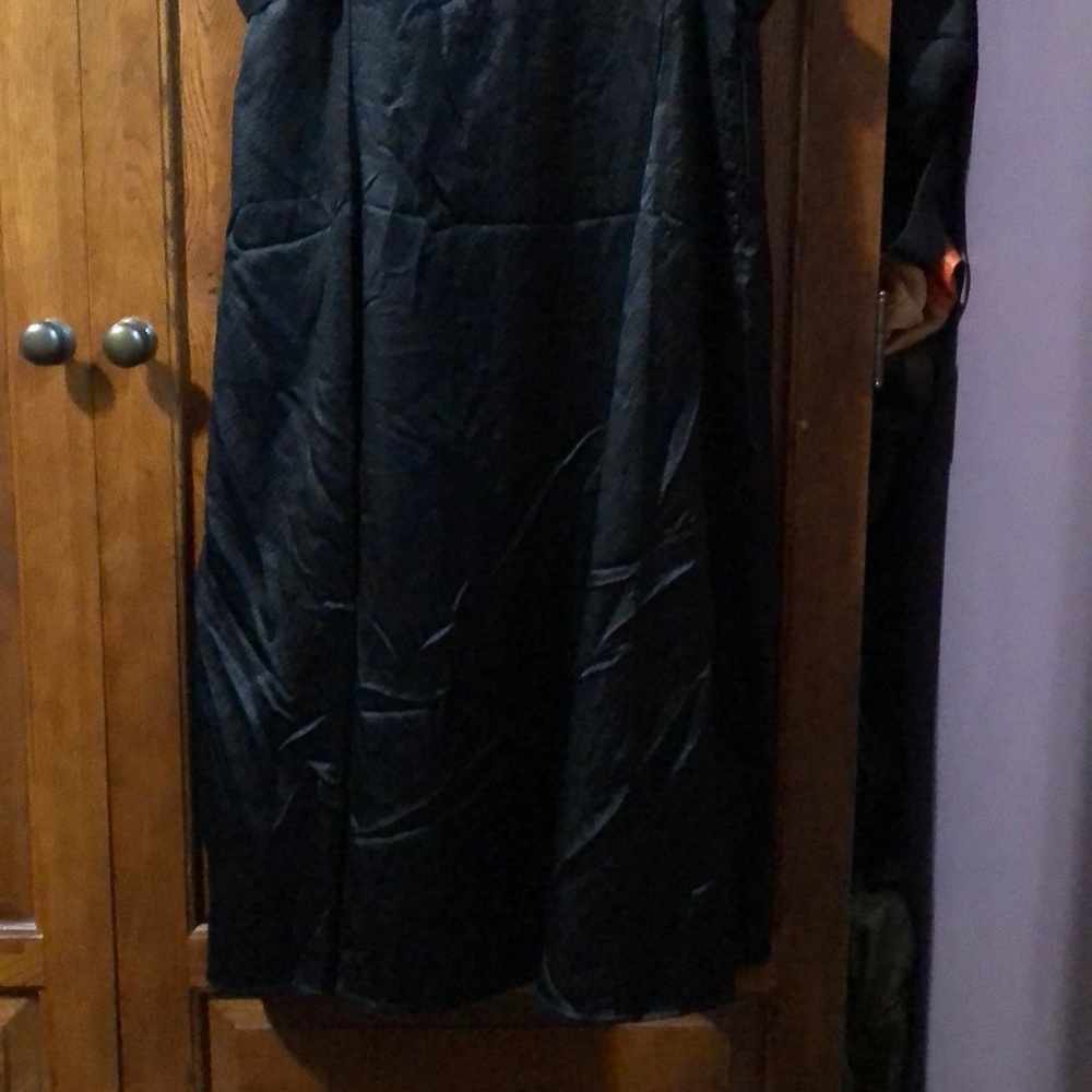 NWT $495 rag & bone black silk Hugo tank dress l - Picture 8 of 11